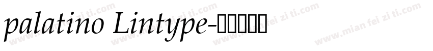 palatino Lintype字体转换